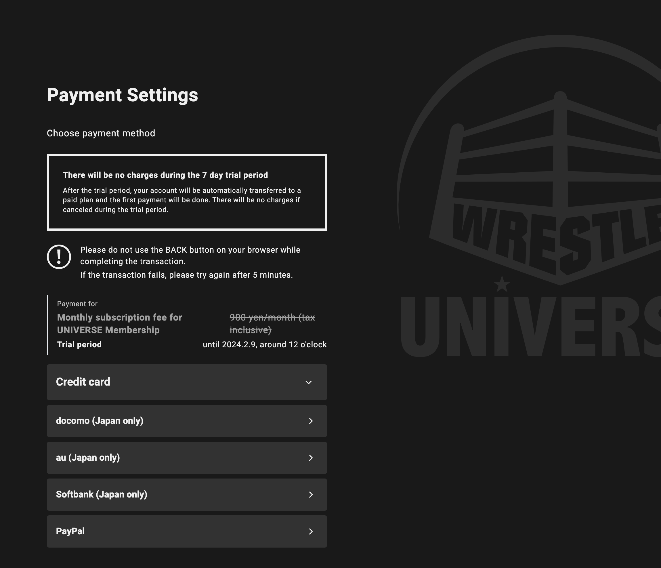 Wwe network language discount settings